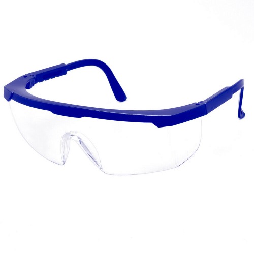 Occhiali Di Protezione Ad Ampio Campo Visivo Della Cornice Blu Con Aste Regolabili